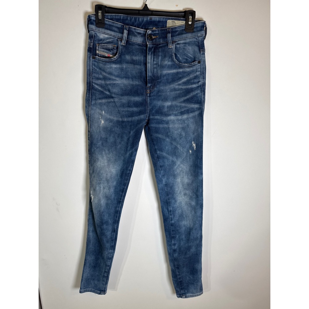Diesel D-Slandy-High Super Skinny High Waist Jeans Blue W27 L32 Stretch